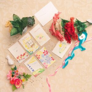 Hand-painted Greeting Cards Set